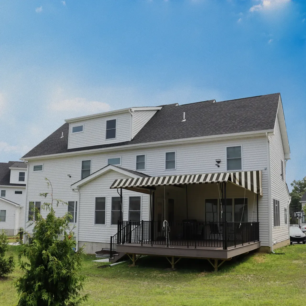 Roll-up awning installation - awning