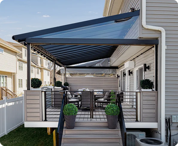 Pergoloft glass pergola installation