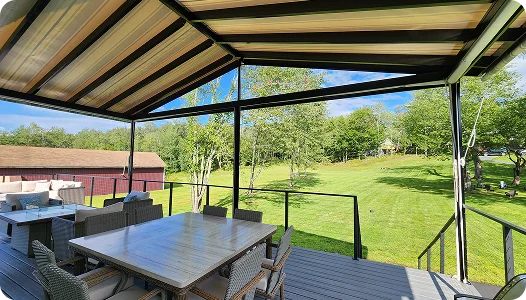 Pergoloft glass pergola installation