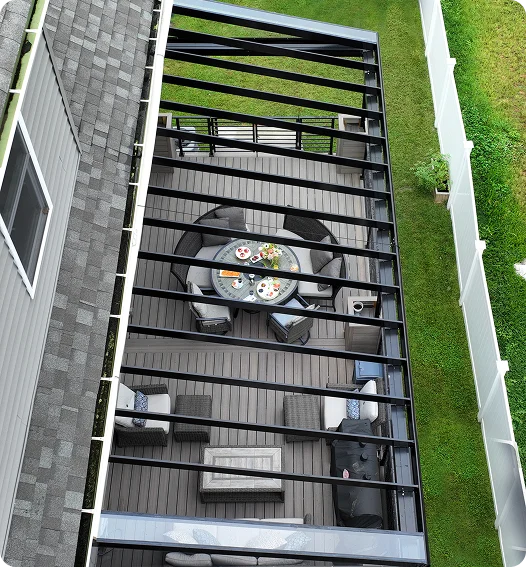 Pergoloft glass pergola installation