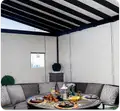 Pergoloft glass pergola installation — Sukkah configuration